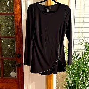 Frank Lyman sexy black sz 8 NWOT zipper glam